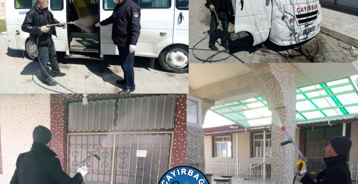 Çayırbağ Belediyesi, dezenfeksiyon çalışmaları aralıksız sürdürüyor